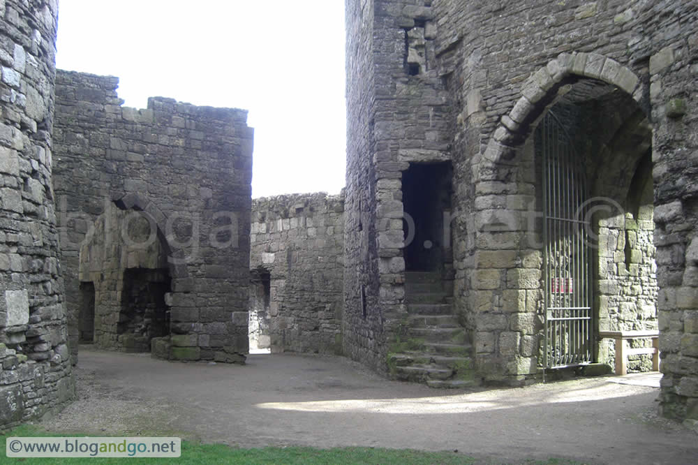 Beaumaris Castle - Inside the South gate